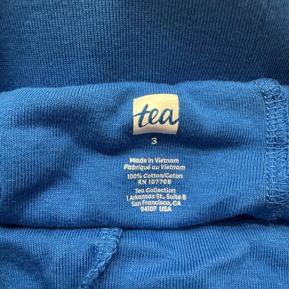 Tea Collection Blue & White Geometric Skort - Picture 7 of 8